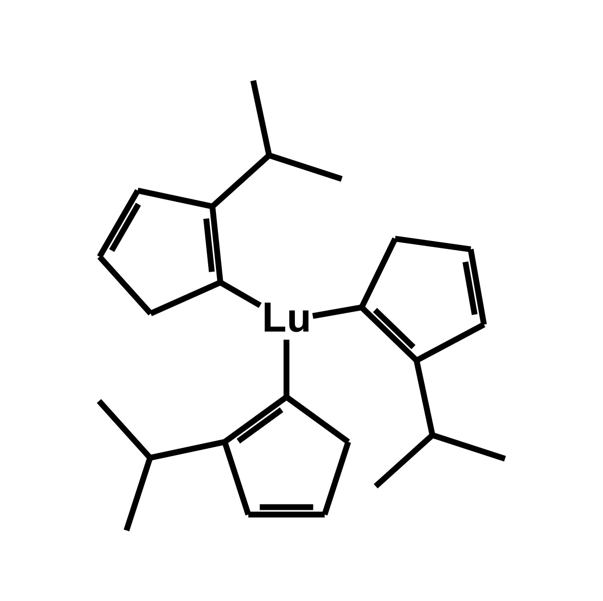 Tris(isopropylcyclopentadienyl)lutetium(III) Chemical Structure